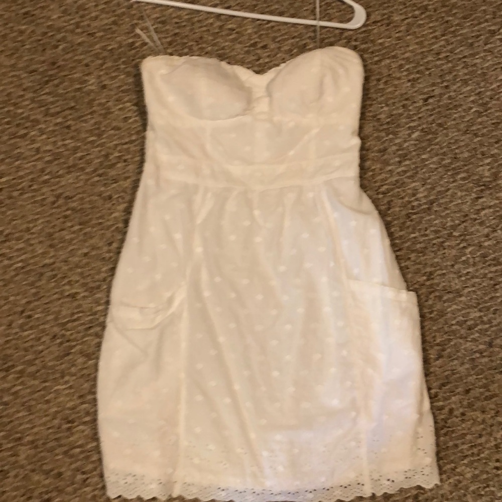 AEO Strapless Eyelet Dress w/ Pockets